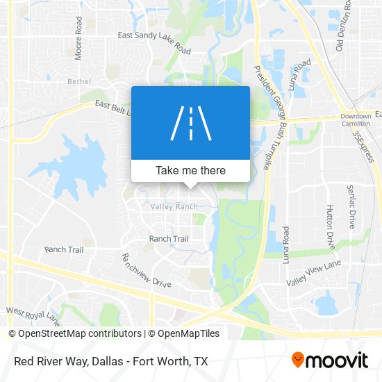 Red River Way map