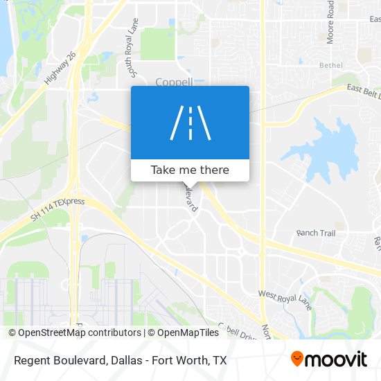 Mapa de Regent Boulevard