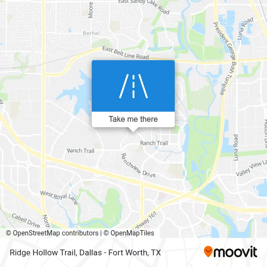 Ridge Hollow Trail map