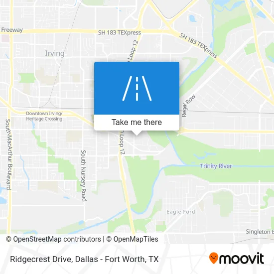 Ridgecrest Drive map