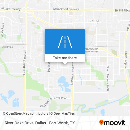 River Oaks Drive map