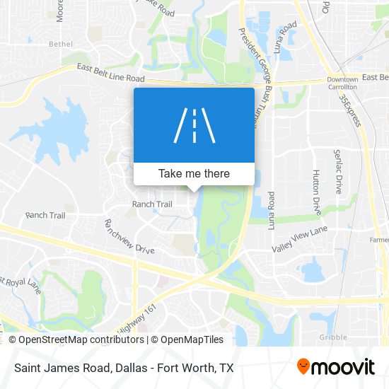 Saint James Road map