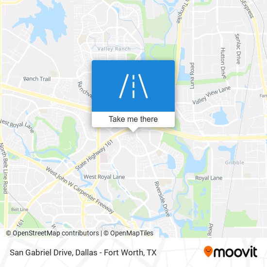San Gabriel Drive map