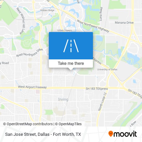 Mapa de San Jose Street