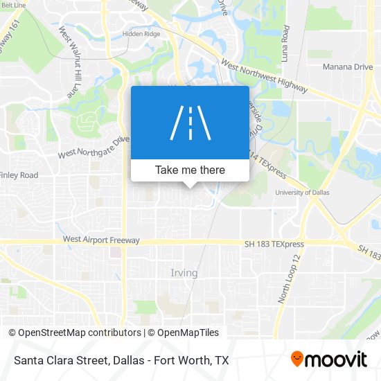 Santa Clara Street map
