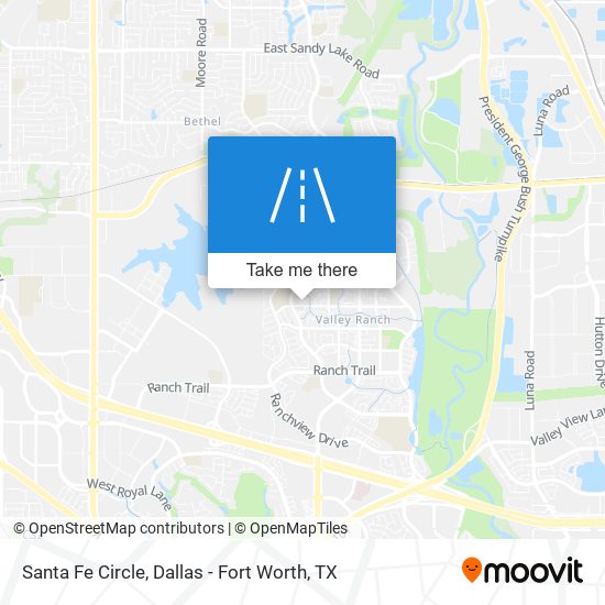 Santa Fe Circle map