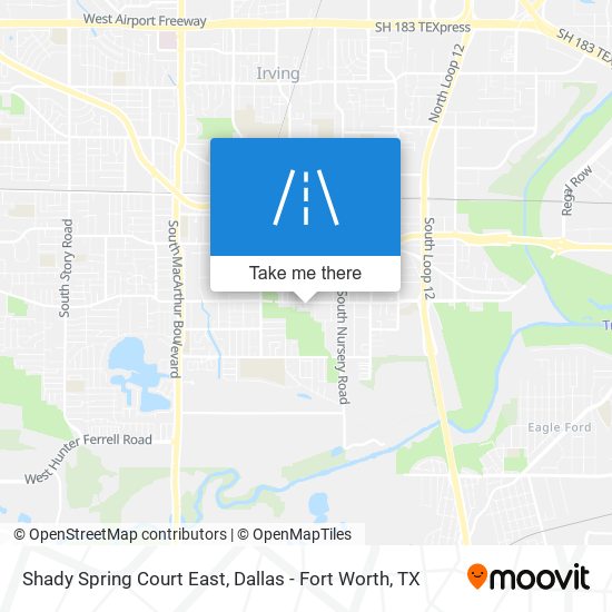 Shady Spring Court East map