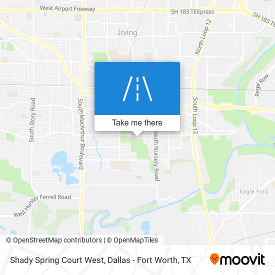 Shady Spring Court West map