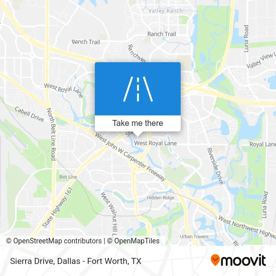 Sierra Drive map