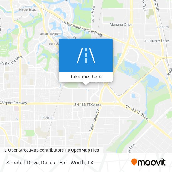 Soledad Drive map
