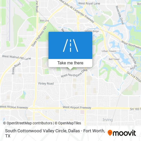 South Cottonwood Valley Circle map