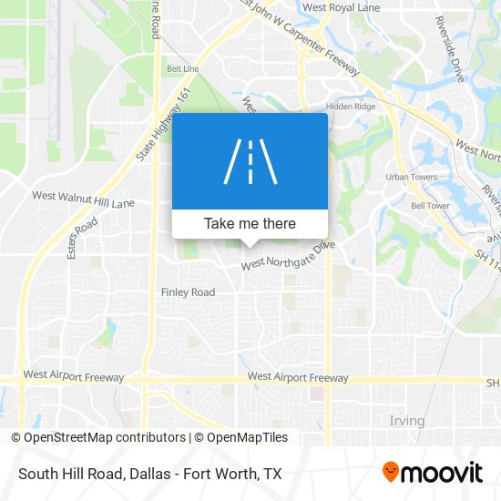 South Hill Road map