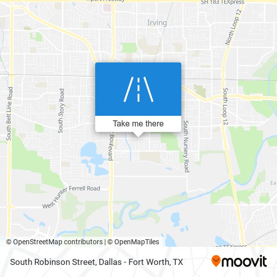 South Robinson Street map