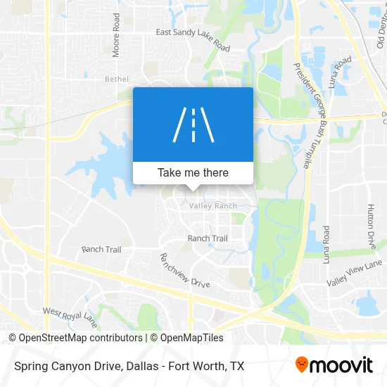 Spring Canyon Drive map