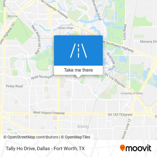 Tally Ho Drive map
