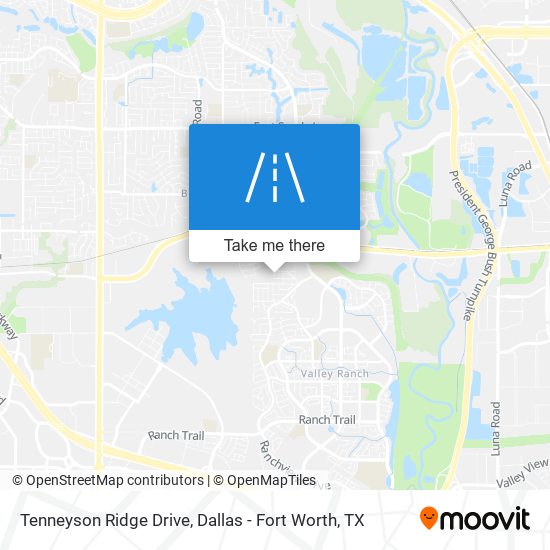 Tenneyson Ridge Drive map