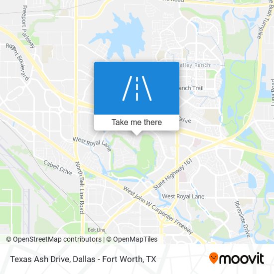 Texas Ash Drive map