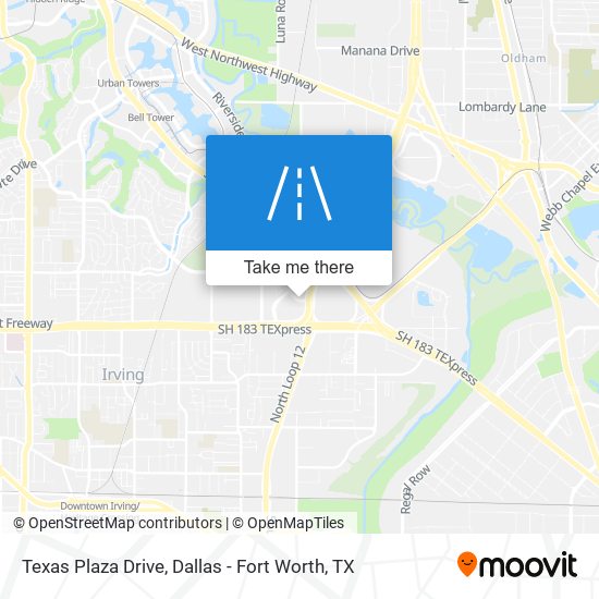 Texas Plaza Drive map