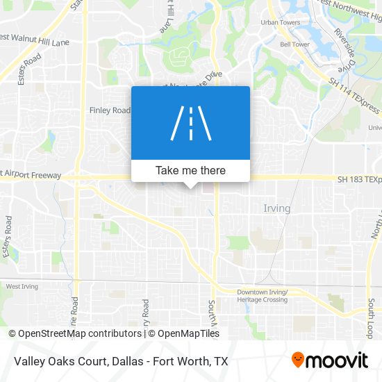 Valley Oaks Court map
