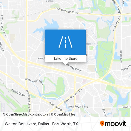 Walton Boulevard map