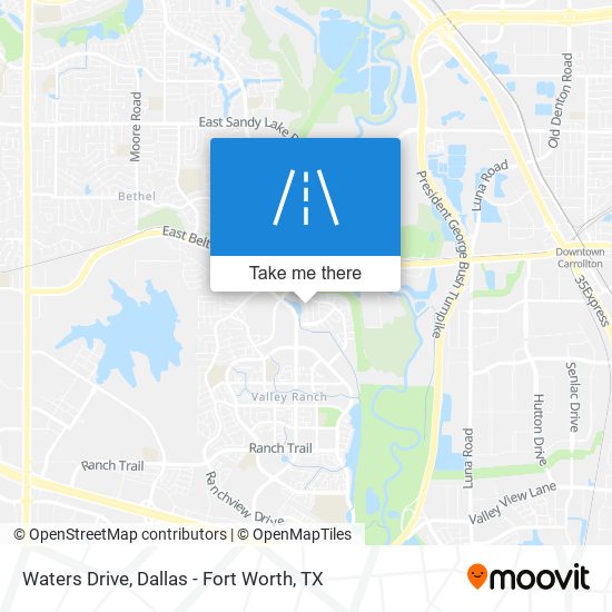 Waters Drive map