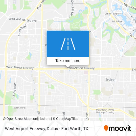 West Airport Freeway map