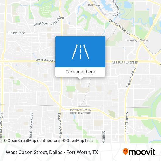 West Cason Street map