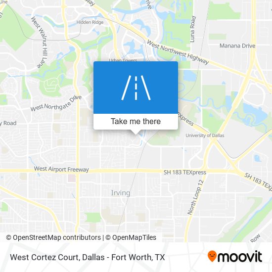 West Cortez Court map