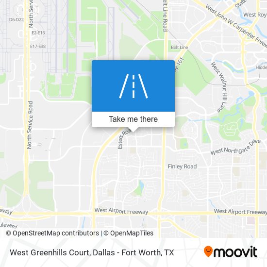 West Greenhills Court map