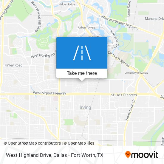 West Highland Drive map
