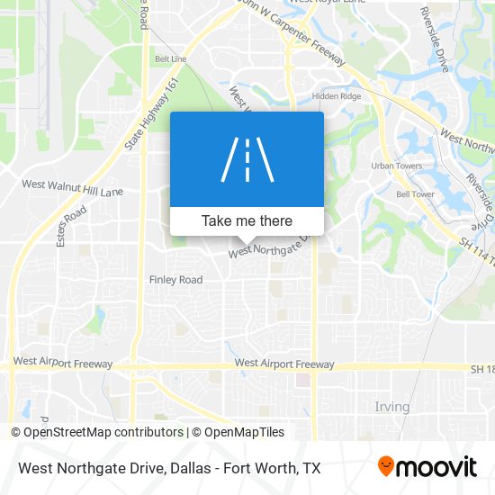 Mapa de West Northgate Drive
