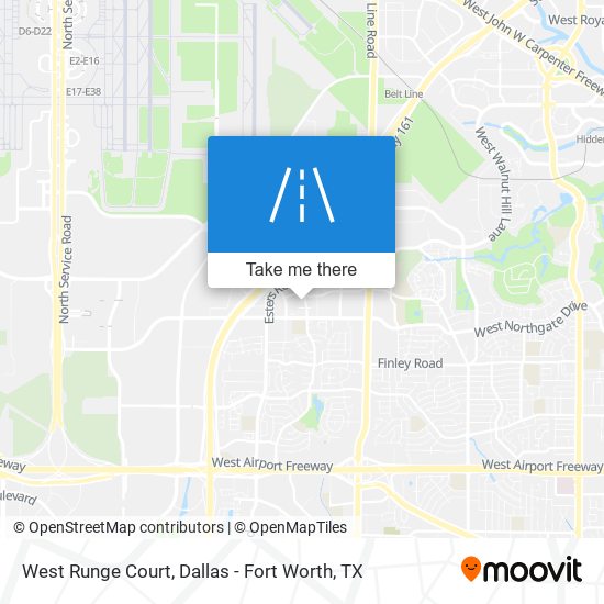 West Runge Court map
