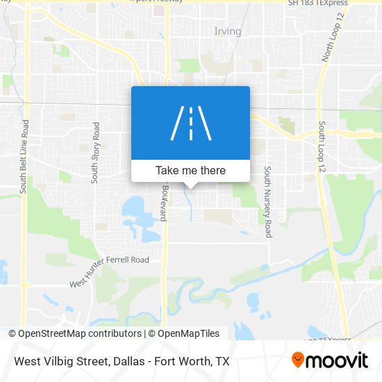 West Vilbig Street map