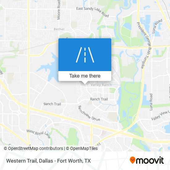 Western Trail map