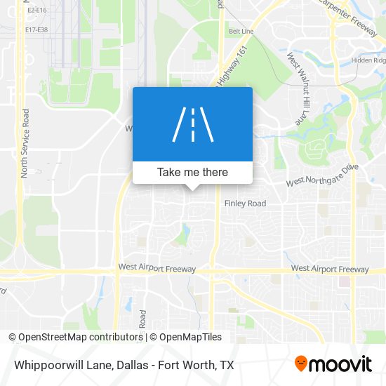 Whippoorwill Lane map