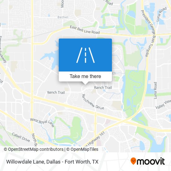 Willowdale Lane map