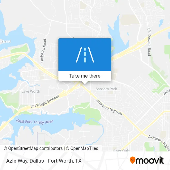 Azle Way map