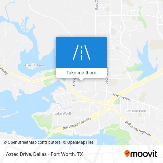 Aztec Drive map