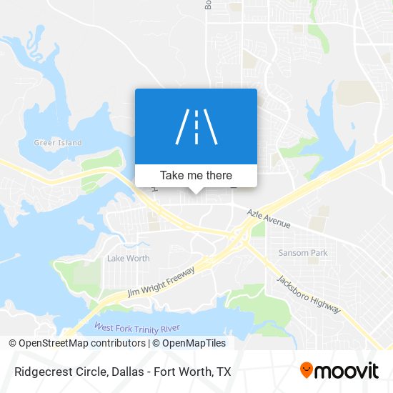 Ridgecrest Circle map