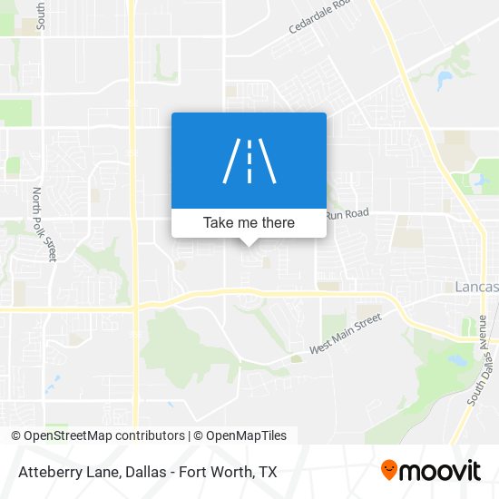 Atteberry Lane map