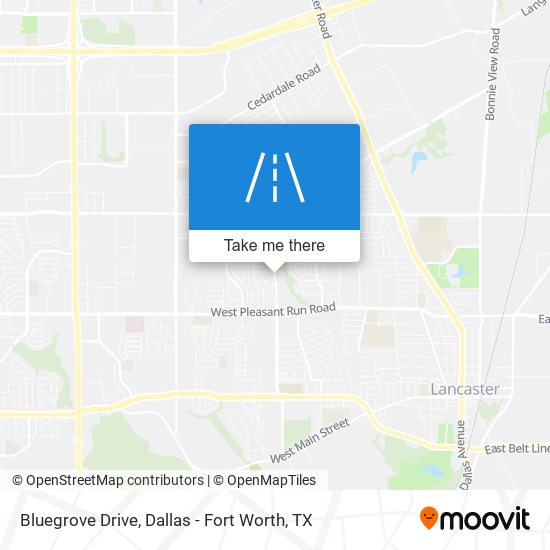 Mapa de Bluegrove Drive