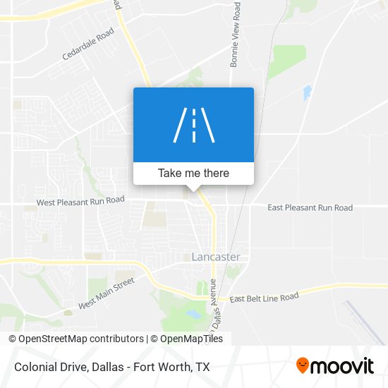 Colonial Drive map