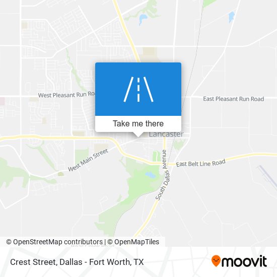 Crest Street map