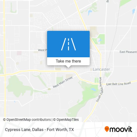 Cypress Lane map