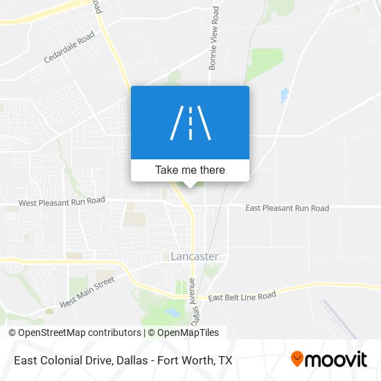 East Colonial Drive map