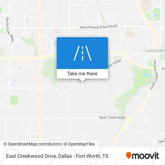 Mapa de East Creekwood Drive