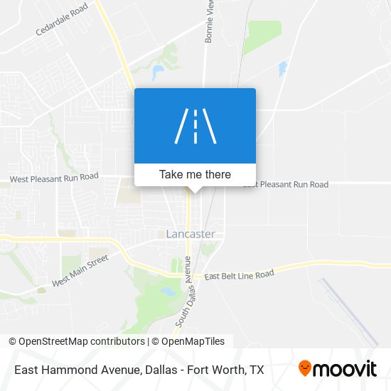 East Hammond Avenue map
