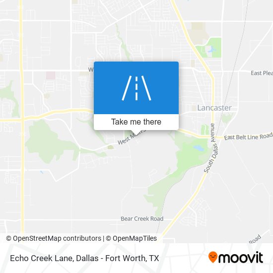 Echo Creek Lane map