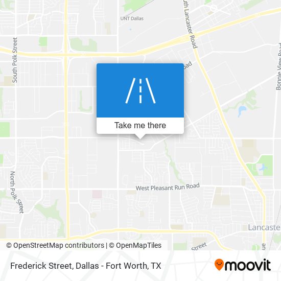 Frederick Street map