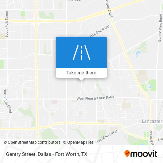 Gentry Street map